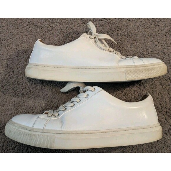 Thursday Premier Low Top White Leather Sneakers Men's 10.5 - Picture 1 of 5